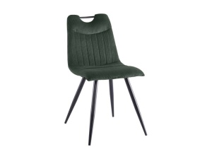 SCAUN DINING ORFE 79, VERDE/NEGRU, CATIFEA REIATA SI METAL, STIL MODERN, SIGNAL - Img 1