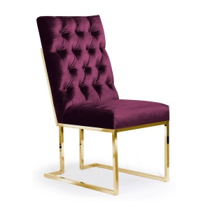 SCAUN DINING PAUL, BORDO/AURIU, STIL MODERN