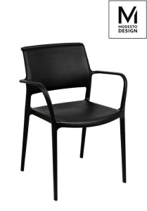 SCAUN DINING PETRA, NEGRU, DIN POLIPROPILENA, STIL MODERN B2