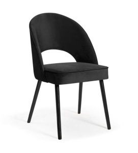 SCAUN DINING PONTE PLUS, NEGRU/NEGRU, STIL MODERN