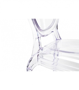 SCAUN DINING PRINCE, FARA BRATE, TRANSPARENT, DIN POLICARBONAT, STIL MODERN B2 - Img 8