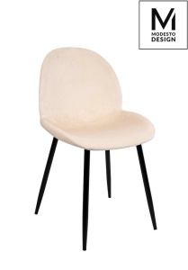 SCAUN DINING SCOOP, BEJ/NEGRU, CU TAPITERIE DIN CATIFEA, STIL MODERN B2