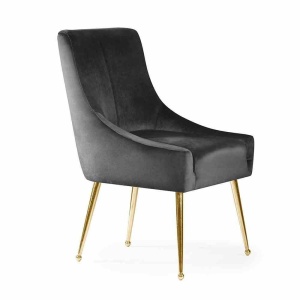 SCAUN DINING SIZAR, NEGRU/AURIU, STIL MODERN
