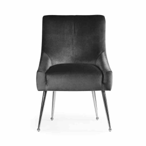 SCAUN DINING SIZAR, NEGRU/CROM, STIL MODERN - Img 2