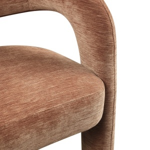 SCAUN DINING SOHO, REALIZAT DIN LEMN DE FAG SI TEXTIL, CULOARE CAPPUCCINO/MARO, DESIGN DEOSEBIT, RICHMOND INTERIORS - Img 3