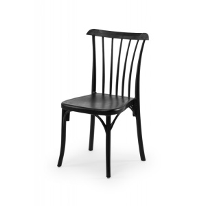 SCAUN DINING/TERASA RETRO, NEGRU, MEX