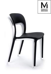 SCAUN DINING/TERASA ZING, NEGRU, DIN POLIPROPILENA, STIL MODERN B2 - Img 5