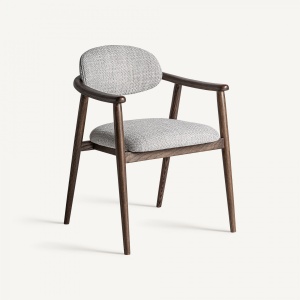 SCAUN DINING TERNAT, MARO SI GRI, REF. REF. 36082, PRELUCRAT MANUAL, CONFECTIONAT DIN LEMN DE FRASIN, SPUMA SI TEXTIL, STIL MODERN