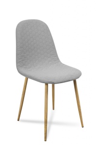 SCAUN DINING TIMOR GRI/NATURAL - DESIGN MODERN - Img 1