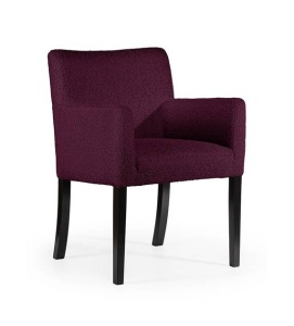 SCAUN DINING VIRGINIA, BORDO/NEGRU, STIL CLASIC