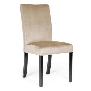SCAUN DINING WILLFORD, BEJ/NEGRU, TAPITERIE DIN CATIFEA SI PICIOARE DIN LEMN, STIL CLASIC, ATR