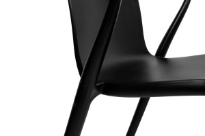 SCAUN EXTERIOR/INTERIOR SPARKS NEGRU, CONFECTIONAT DIN POLIPROPILENA NEAGRA, STIL MODERN - Img 4