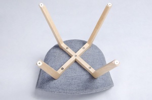 SCAUN GRI TAPITAT STAY SOFT STIL MODERN B2 - Img 4