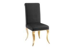 SCAUN LIVING, BAROC, DIN CATIFEA NEAGRA SI METAL AURIU, ARTIM GROUP SELECTION