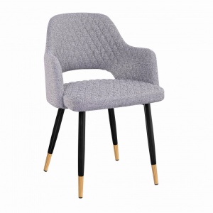 SCAUN, PARIS DE CULOARE GRI DESCHIS DIN TEXTIL, COD 40570, ASPECT INDUSTRIAL - Img 3