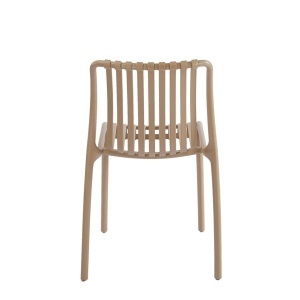 SCAUN PENTRU EXTERIOR/INTERIOR STRIPS, BEJ, DIN POLIPROPILENA, STIL MODERN MINIMALIST - Img 4