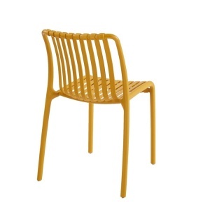 SCAUN PENTRU EXTERIOR/INTERIOR STRIPS, GALBEN, DIN POLIPROPILENA, STIL MODERN MINIMALIST - Img 5