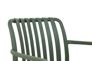 SCAUN PENTRU EXTERIOR/INTERIOR STRIPS, VERDE, DIN POLIPROPILENA, STIL MODERN MINIMALIST - Img 3