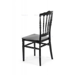 SCAUN PENTRU SALI DE EVENIMENTE CHIAVARI NAPOLEON, NEGRU, MEX - Img 2
