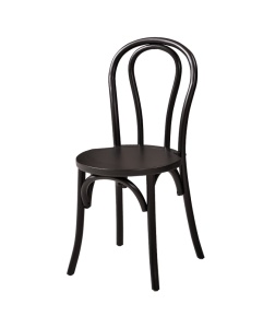 SCAUN PENTRU SALI DE EVENIMENTE MONET NEGRU, CONFECTIONAT DIN LEMN