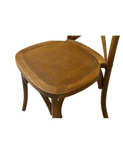SCAUN PENTRU SALI DE EVENIMENTE RUSTIC INCHIS CU SPATAR INCRUCISAT, CONFECTIONAT DIN LEMN - Img 8