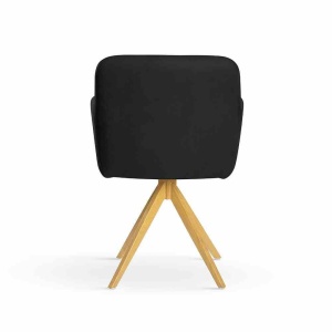 SCAUN PIVOTANT MAKSIMA 2, NEGRU/STEJAR, STIL MODERN - Img 4