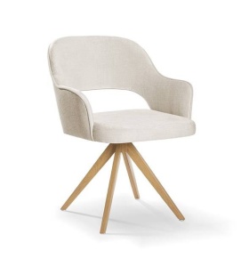 SCAUN PIVOTANT MERCY TWIST, BEJ/STEJAR, STIL MODERN