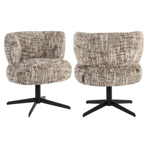 SCAUN ROTATIV ALEXIS BROWN OMARA, S4779, CONFECTIONAT DIN METAL, SPUMA SI 100% POLIESTER, RICHMOND INTERIORS
