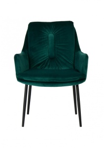 SCAUN VERDE/NEGRU VELUR GRANT LOUNGE STIL MODERN B2 - Img 3