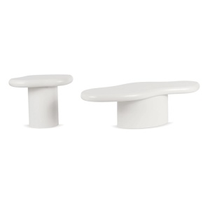 SET 2 MASUTE, ARTIM MEBLE, REALIZAT DIN MDF, CULOARE ALBA, STIL MODERN - Img 3