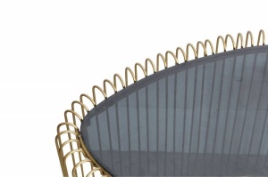SET 2 MASUTE DE CAFEA, VARIATION, DIN METAL SI STICLA, COD 43505, DESIGN MODERN - Img 3