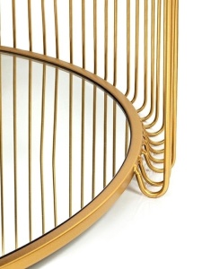 SET 2 MASUTE WIRE DOUBLE I, CONFECTIONATE DIN METAL SI STICLA, STIL MODERN - Img 3