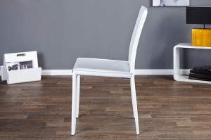 SET 2 SCAUNE ALBE MILANO 11565 - DESIGN MODERN - Img 2