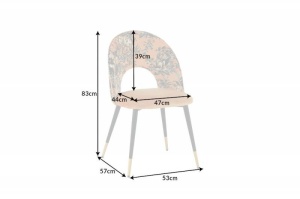 SET 2 SCAUNE DINING, BOUTIQUE, DIN CATIFEA SI METAL, GALBEN/NEGRU, ARTIM GROUP SELECTION - Img 7