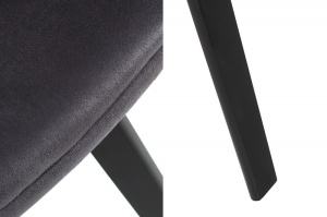 SET 2 SCAUNE, GRI ANTIC/NEGRU, NORDIC STAR, COD 38505, DESIGN SCANDINAV - Img 5