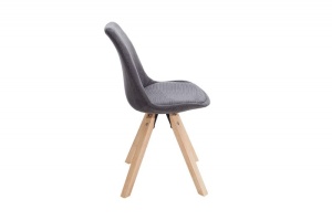 SET 4 SCAUNE NATURALE/GRI SCANDINAVIA CORD 38086 - DESIGN SCANDINAV - Img 3