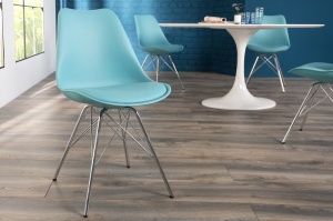 SET 4 SCAUNE TURCOAZ SCANDINAVIA RETRO 38222 - DESIGN SCANDINAV