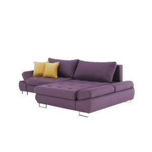 SET CANAPEA GRES, MODEL DREAPTA, VIOLET/MUSTAR, DIN TESATURA/TEXTIL, EXTENSIBILA, SPATIU DEPOZITARE, STIL MODERN, TK - Img 2