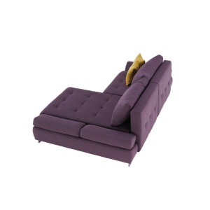 SET CANAPEA GRES, MODEL DREAPTA, VIOLET/MUSTAR, DIN TESATURA/TEXTIL, EXTENSIBILA, SPATIU DEPOZITARE, STIL MODERN, TK - Img 4