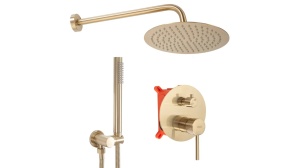 SET DE DUS INCASTRAT REA LUNGO + BOX, AURIU MAT, DIN ALAMA, CALITATE SUPERIOARA