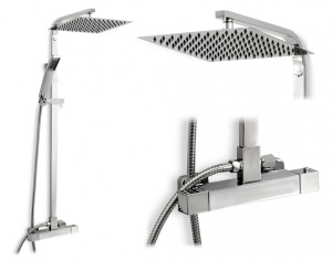 SET DE DUS REA MILAN, CROM, DESIGN MODERN, CALITATE SUPERIOARA, REA