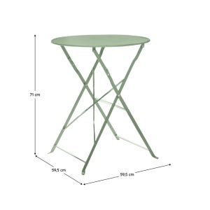 SET GRADINA/TERASA, 1 MASA SI 2 SCAUNE, VERDE, DESIGN MODERN - Img 5