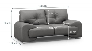 SET LIVING DEOSEBIT, OMEGA LUX, DIN TEXTIL FOARTE FIN DE DIVERSE CULOARI, CONFORT SPORIT - Img 5