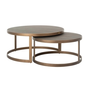 SET MASUTE DE CAFEA, BLOOMVILLE, FURNIR, METAL, SI PIELE ECO, RICHMOND INTERIORS