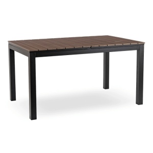 SET MOBILIER DE GRADINA/TERASA,ARGOS 160-260CM, ARTIM MEBLE, MASA SI 8 FOTOLII, DIN TEHNORATAN SI COMPOZIT, CULOARE NUC/NEGRU - Img 2