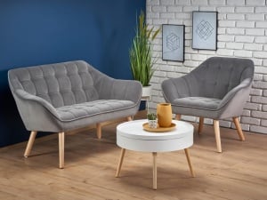 SOFA ROMEO XL, GRI/NATURAL STIL SCANDINAV HALMAR - Img 1