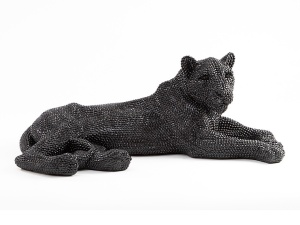 STATUETA DECORATIVA LEONA 946370, MARE, NEAGRA, DIN POLIRESINA, STIL MODERN, SCHULLER - Img 4