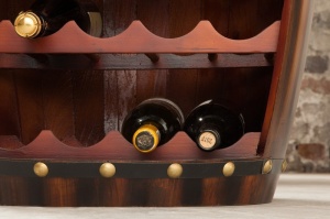 SUPORT PENTRU STICLE CHATEAU, COD 38961, CAFENIU 80CM, DESIGN VINTAGE - Img 3