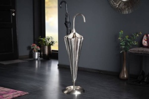 SUPORT UMBRELE DIN METAL, UMBRELLA 90CM, ARGINTIU