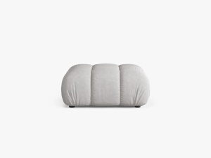 TABURET BELLIS, GRI DESCHIS, CU TAPITERIE DIN TEXTIL STRUCTURAT LIBERTY, MICADONI